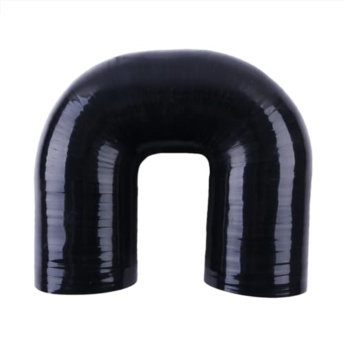 180 Degree Coupler U Bend Shape Elbow Silicone Hose Pipe ID 4"(102mm) Thicknesses 4-ply(5.4mm) Reinforced for engine turbo Air intake boots coupling intercooler throttle body Industrial tube - size: ID102