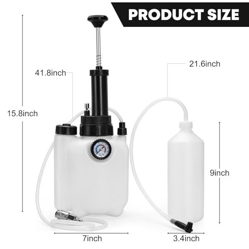3L Power Brake Pressure Bleeder Kit, Manual Brake Bleeder Fluid Pump Tool