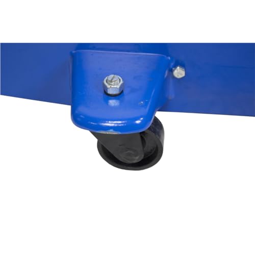 K Tool International HD63186 10 Ton Hydraulic Service Jack with Foot Pedal for Garages, Repair Shops and DIY, 20,000 lbs., Swivel Rear Casters, 3 Position Locking Handle, Built-in Bypass Valve, Blue