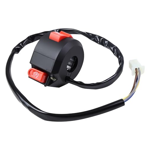 Handlebar Mount Motorbike ON Off Start Kill Switch, 7/8" 22mm 4-Wire Aftermarket Replacement Compatible with 110cc 125cc Taotao ATVs Quad Motorcycle Wheelers Pit Bike