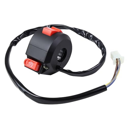 Handlebar Mount Motorbike ON Off Start Kill Switch, 7/8" 22mm 4-Wire Aftermarket Replacement Compatible with 110cc 125cc Taotao ATVs Quad Motorcycle Wheelers Pit Bike