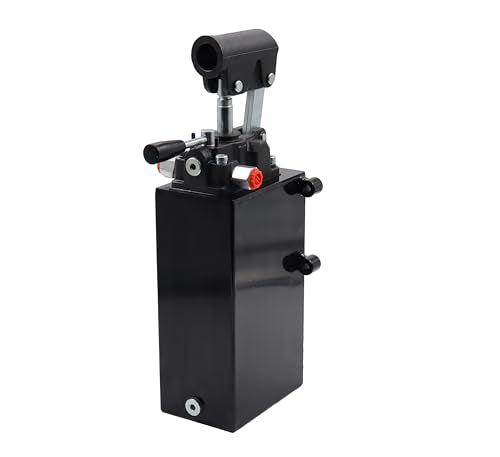 Spare Parts Holland - Double Acting Hydraulic Piston Hand Pump with Release Knob, Hand Operated Hydraulic Pump 3/8" NPTF Ports (1.5 CID 3 Qrt Tank (0.80 Gal) - style: 1.5 CID 3 Lt. tank (0.80 Gal)
