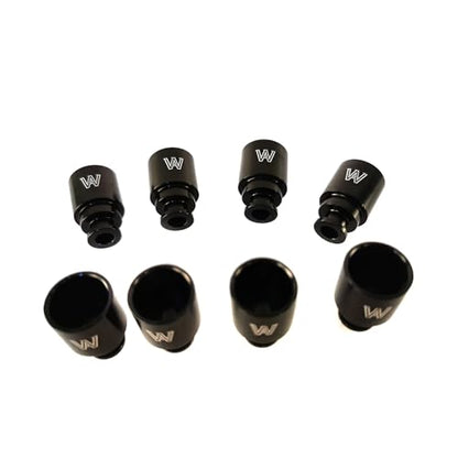 8PCS Injector Top Hats Spacers For GM Truck TBSS NBSS Manifold 6.2L 6.0L 5.3L