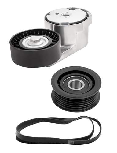 Engine Drive Belt Tensioner Idler Pulley Serpentine Belt Drive Kit - size: 39282-38082-6PK1960
