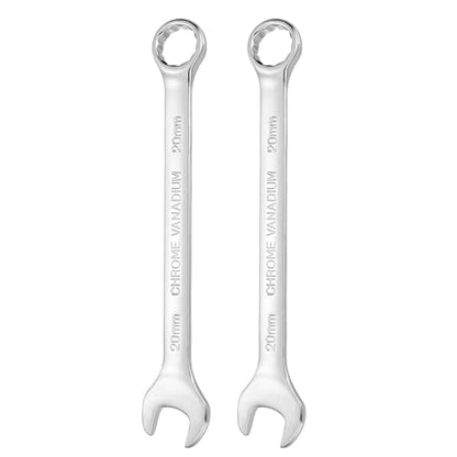 HARFINGTON 2pcs Combination Wrench 20mm Metric 12-Point Box and Open End - size: 20mm