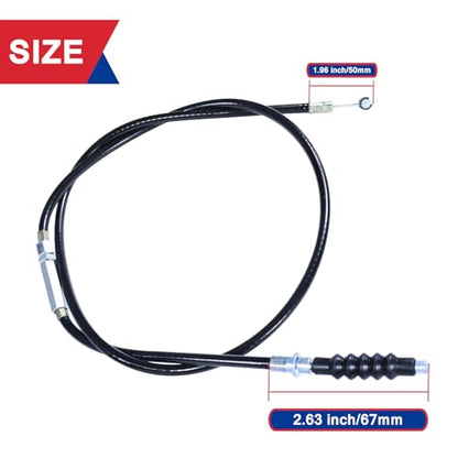 7/8" Dirt Bike Left Clutch Handle Lever and 38.9'' Clutch Cable for SSR110 SSR125 SSR140 Coolster M125 Apollo RFZ125 Tao Tao DB17 Baja Kayo Roketa Kinda Chinese Pit Dirt Bike Motorcycle Silver - color: Silver