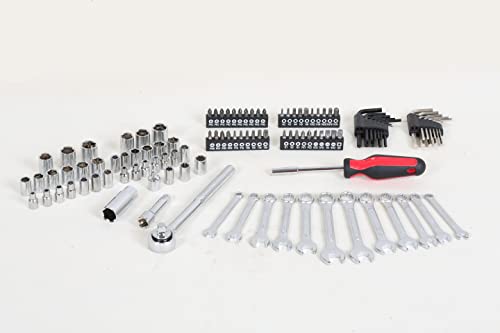 MECHMAX 121-Piece Mechanics Tool Set, 1/4 & 3/8-Inch Drive - style: 121 Piece