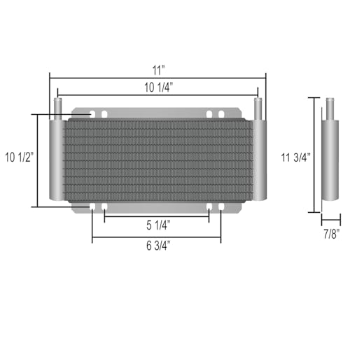 30 Row Engine Transmission Oil Cooler Electric Fan 6AN in-Line Hose End Fitting 180'F Degree Thermostat Temperature Switch Relay Wiring Kit