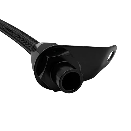 HAHAHA TH350 BellHousing Mount Dipstick（17.9 inch）.TH350/Turbo 350 Short Flexible Braided Transmission Dipstick Compatible with Chevy/GM TH350 Turbo 350, (Black) - color: Black