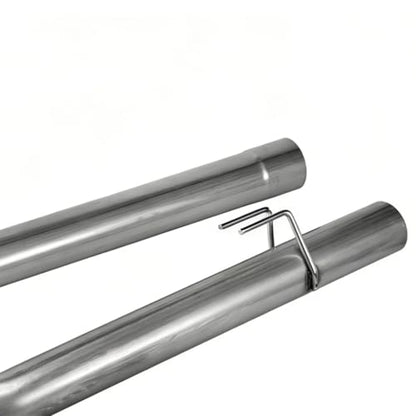 Stainless Steel Exhaust Pipe Kit for 2011-2019 Ford F-250 F-350 F-450 SuperDuty Pickup Truck 6.7L 4" Powerstroke Diesel - size: for 2011-2019 F-250 F-350 F-450