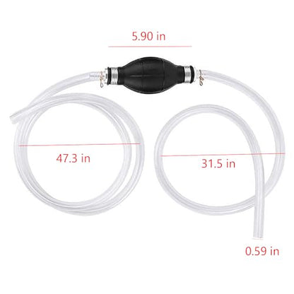 Gas Siphon Pump, Hand Siphon Pump for Gasoline Transfer Manual Siphon Pump for Water Fish Tank, Fuel Siphon Pump for Gasoline. (Gas Siphon Hose Included)