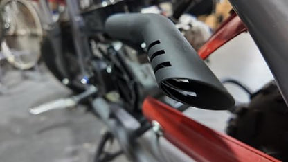 Mini Bike Exhaust Pipe Header Kit for Predator 212cc 224cc 196cc - size: black
