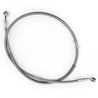 Motorcycle Hydraulic Braided Brake Line, Stainless Steel Brake Hose, Universal Brake Clutch Fluid Line for Motorcycle, Moped, ATV, Go-Kart and Dirt Bike (Silver, Length 120 cm/47.2'') - size: 120cm/47.2''