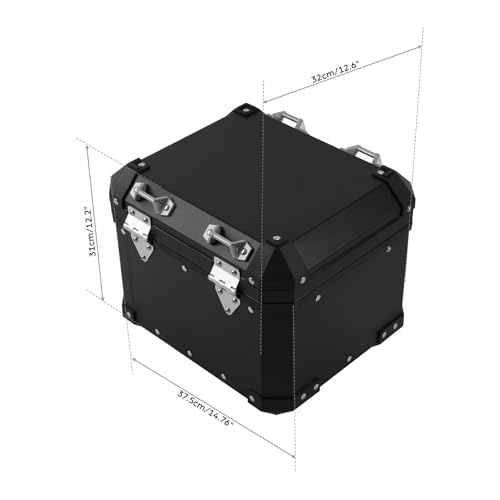 TCT-MOTORPARTS 38L Top Case Tail Luggage Box Fits for BMW R1250GS Adventure 2019-2024 F850GS 2017-2022 - color: Black Tail Luggage Box (38L)