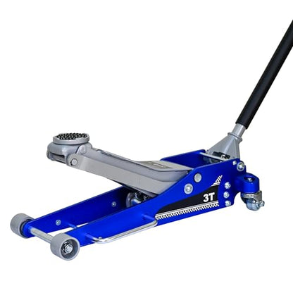 3 Ton Aluminum & Steel Hybrid Hydraulic Floor Jack, Dual Piston Racing Jack, CE Certified - size: Aluminum Body w/ Extra Saddle