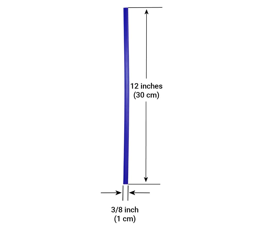 Polyvance High Density Polyethylene (HDPE) Plastic Welding Rod, 3/8" x 1/16", 5 ft., Blue
