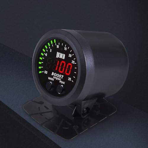Universal Turbo Boost/Vacuum Gauge Kit Red LED Light 2-1/16" - color: Turbo Boost/Vacuum Gauge