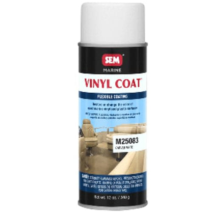 SEM M25083 Carver White Marine Vinyl Coat - 12 oz.