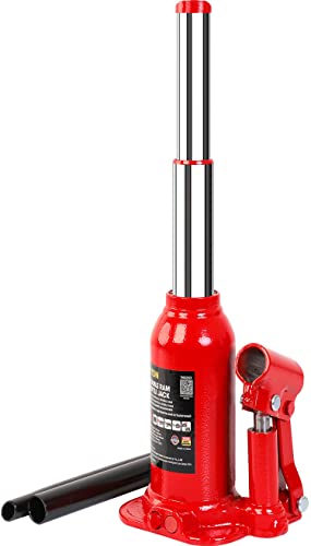 Big RED 2 Ton (4,000 LBs) Torin Double Ram Welded Bottle Jack for Car Auto Repair and House Lift, ATH80202XR - size: 2 Ton (4,000 LBs), style: Double Ram