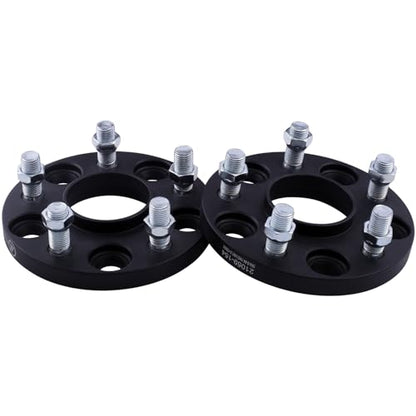 Black Forged 5x120 Hubcentric Wheel Spacers 15mm with 14x1.5 Studs 64.1mm Hub Bore Compatible with Honda-Acura-Tesla for Odyssey Pilot Ridgeline MDX | 2012+ Model S | 2016+ Mode X - Pack of 2 - size: 15MM-Pack of 2