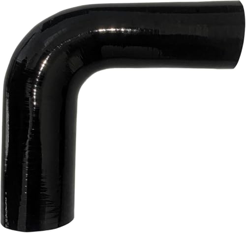 2.5" to 3" 90 Degree Reducer Silicone Elbow Coupler 8" Leg Length - size: ID: 2.5" to 3" (63mm to 76mm)