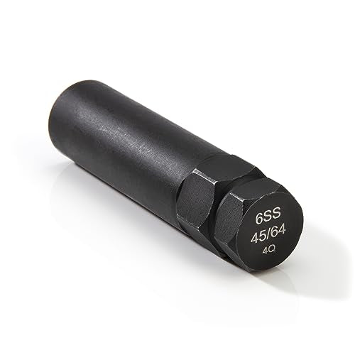 Steelman Pro 6-Spline 45/64-Inch Socket-Style Locking Lug Nut Key, Removes Spline-Style Aftermarket Lug Nuts, Durable, Thin-Walled - size: 45/64