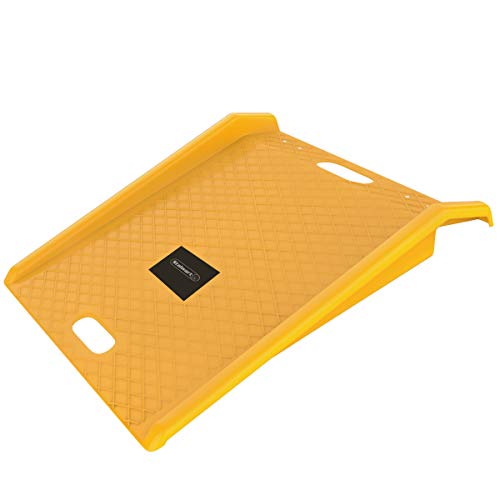 Stalwart Heavy Duty Curb Ramp, Yellow - size: Heavy Duty