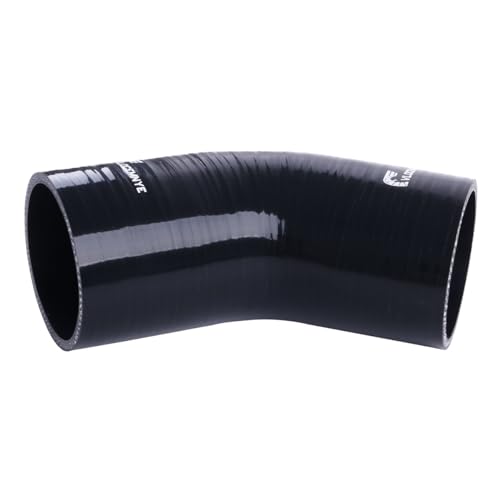 Silicone Reinforced Turbo/Intercooler/Intake Piping Coupler Industrial Hydraulic Hoses 4-Ply(5.4mm) (45 Degree ID 3 inch (76mm)) - style: 45 Degree ID 3 inch (76mm)