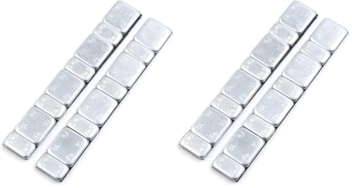 F FIERCE CYCLE 2.1oz Adhesive Back Wheel Balance Weights Strips for Motorcycle 124 x 18mm 2pcs (Pack of 2) - size: 14 x 10 x 1.5 cm (Pack of 2)