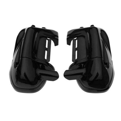 TCMT Lower Vented Leg Fairing 6.5" Speaker Grills Fits For Harley Touring Road King Street Glide Electra Glide Ultra-Classic Road Glide 1983-2013 - color: Vivid Black #1