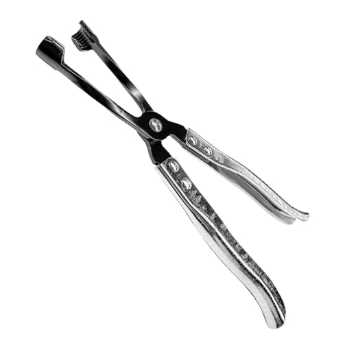 Car Valve Seal Pliers, 27cm/10.5in Valve Stem Seals Removal Tool with Ergonomic Grip, Narrow Access Oil Seal Pliers for Motorcycle ATV Small Engine Vehicle, Car Accessories