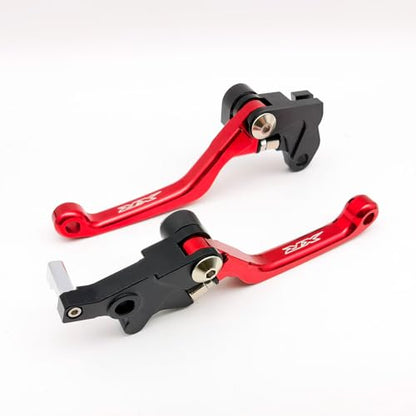 Dirt Bike Brake Clutch Levers Adjustable Replacement for Honda XR150L 2023-2024 Red Black (RED_Glossy) - color: RED_Glossy