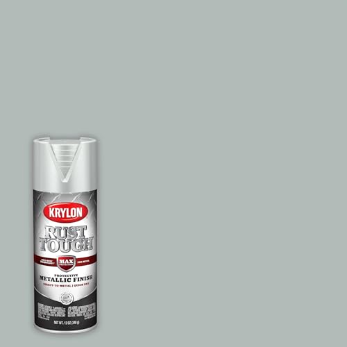 Krylon Rust Tough Metallic Finish, Gloss, Silver Metallic, 12 oz - color: Silver Metallic, size: 12 Ounce (Pack of 1)