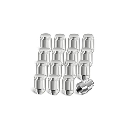 Golf Cart Chrome Wheel Lug Nuts, Club Car EZGO Lug Nuts for Club Car,EZGO Golf Cart, Size 1/2"-20, Chrome Set of 16 Pack - color: Silver