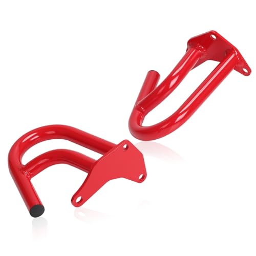 CRF300L/250L 21-25 Crash Bar Compatible with CRF300L 2021-2025 CRF250L 2022-2025 Motorcycle Engine Guard Highway Crash Bar Bumper Frame Falling Protector Steel Split Style (Red) - color: Red