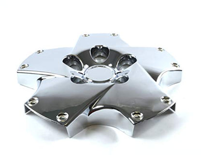 Set of 4 New 18 inch 5 Spoke Chrome Twist Style Wheel Hub Center Caps Covers Replacement for 2002-2007 Lexus SC430