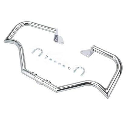 Front Engine Guard Crash Bar for Harley Dyna Low Rider Fat Bob - color: Chrome