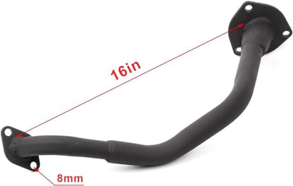 Complete Exhaust Muffler System with Pipe and Gasket for GY6 125cc 150cc Moped Scooter Go Kart Taotao Peace JCL Qingqi