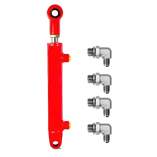 1.5x12 Hydraulic Cylinder 2 Ton Double Acting Welded Hydraulic Cylinder 1.5" Bore x 12" Stroke with 3/8" JIC 37°(9/16"-18 Thread) Hydraulic End Connectors Maximum Thrust Force 4410lbs