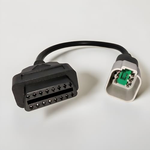 6 Pin to 16 Pin OBD2 Adapter Cable for BRP & CAN-AM, Motorcycle Diagnostic Tool Connector Fits for CAN-AM Spyder, ATV, UTV and BRP Moto Bike
