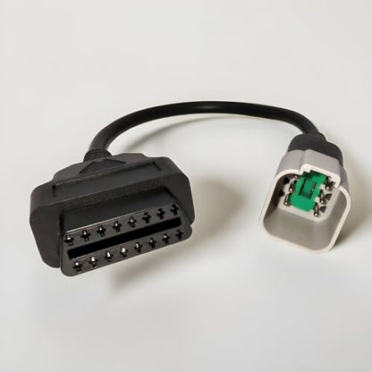6 Pin to 16 Pin OBD2 Adapter Cable for BRP & CAN-AM, Motorcycle Diagnostic Tool Connector Fits for CAN-AM Spyder, ATV, UTV and BRP Moto Bike