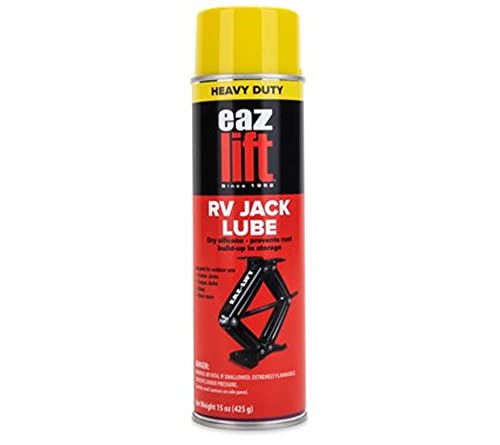 Camco EAZ-Lift Heavy Duty RV Stabilizer Jack Lube - Protect and Maintain RV Stabilizer Jacks, Tongue Jacks, Steps, and More - 15oz. (41100)