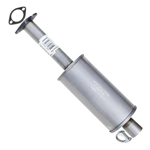 Exhaust Resonator Pipe Compatible for 2013-2014 Ford Fusion 1.6L | 2013-2019 Ford Fusion 2.5L | Stainless Steel | Northeastern Exhaust | Free Gasket & Clamp Included | Direct-Fit Replacement