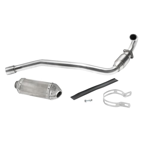 38mm 1.5" Racing Exhaust Pipe and Muffler Full System for CRF70F CRF70 XR70 CRF 70 CRF110F Motorcycle Dirt Pit Bikes 70cc 90cc 110cc 125cc 140cc 150cc SSR Apollo RFZ 140 Thumpstar Taotao DB17