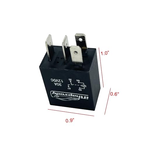 12VDC 30A 4-pin Multi-Purpose Starter Relay, Automotive Replacement Relay - size: 4-pin: 4pcs