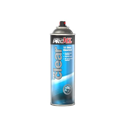 ProXL ProClear Clear Coat Aerosol – 500ml Ultra Gloss Clear Coat | Fast Drying | Excellent Flow & Levelling | UV Resistant | Ideal for Spot & Panel Repairs