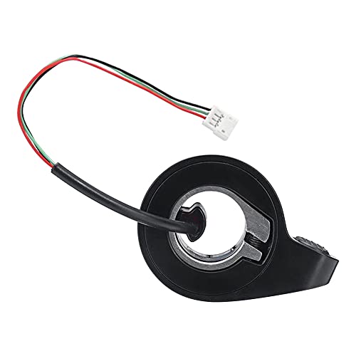 Electric Scooter Thumb Throttle Replacement, Speed Accelerator Control with Cable Connector, Throttle Accelerator Accessories Replacement Part Compatible with M365 E-Scooter, Black