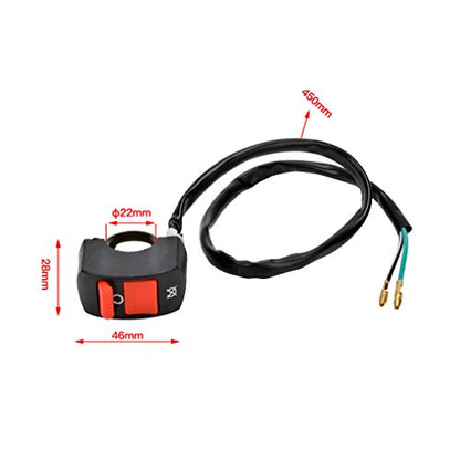 HIAORS 7/8" Handlebar On Off Kill Switch Compatible with Predator 212cc 196cc Coleman Mini Bike CT200U CT200U-EX BT200X Baja Warrior MB200 DB30 Motovox SSR Apollo CRF50 Pit Dirt Bike Motorcycle Parts