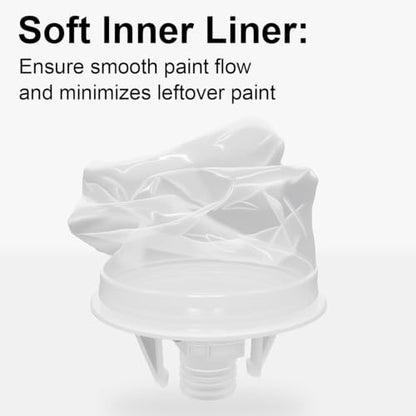 Paint Spray Gun Disposable Cups System 180ml (6oz) with Lids Liners - size: 6 Ounce Kit (180ml)