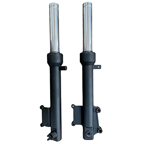 RedCap Front Shock Absorbers Forks Set for 50cc 150cc Scooter Moped TaoTao VIP MaxPower 150, PowerMax 150cc Roketa GY6 Scooter Moped 452mm (Black) - color: Black